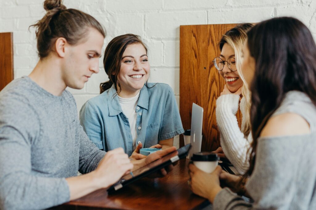 Healthcare professionals discussing a staffing decision